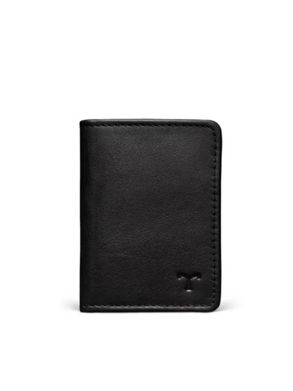 Tecovas Black Leather Wallet Cardholder with Subtle Embossed T